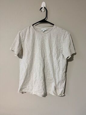Sunspel Heather Gray Short Sleeve Tee Small